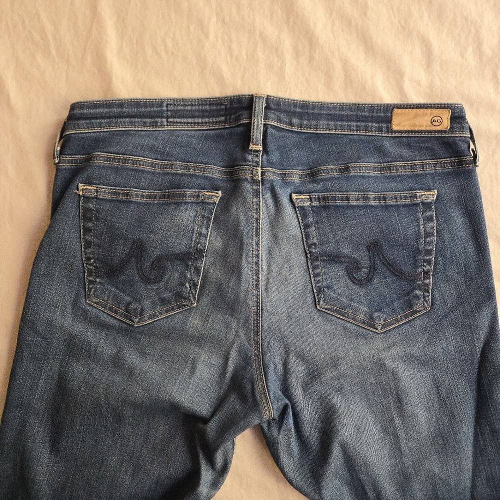 AG Adriano Goldschmied The Stilt Cigarette Jean 32R Medium Blue Wash - Picture 9 of 10